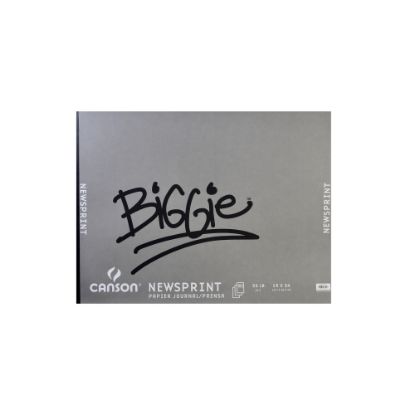 Picture of Canson Biggie Jr. Newsprint Pads, 18in x 24in, 100% Recycled, 100 Sheets Per Pad, Pack Of 2 Pads