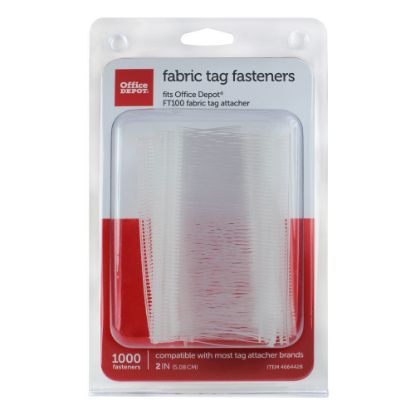 Picture of Office Depot Brand Tag Fasteners, 2in, White, Pack Of 1,000 Fasteners