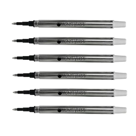 Picture of Monteverde Rollerball Refills For Sheaffer Rollerball Pens, Fine Point, 0.5 mm, Blue/Black, Pack Of 6 Refills