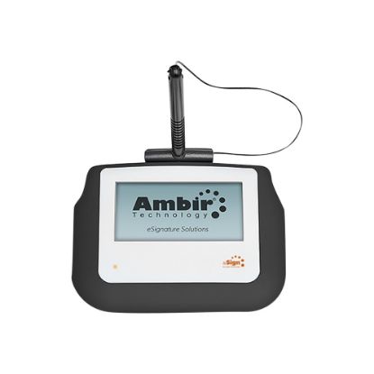 Picture of Ambir nSign 110 - Signature terminal w/ LCD display - 4 x 2 in - wired - USB