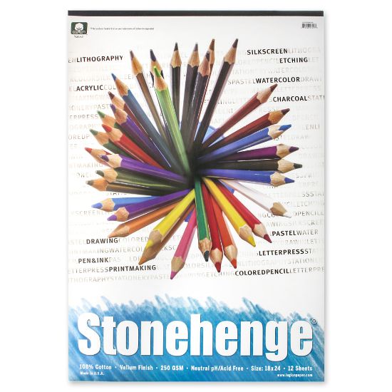 Picture of Rising Stonehenge Drawing Pad, 18in x 24in, 12 Sheets