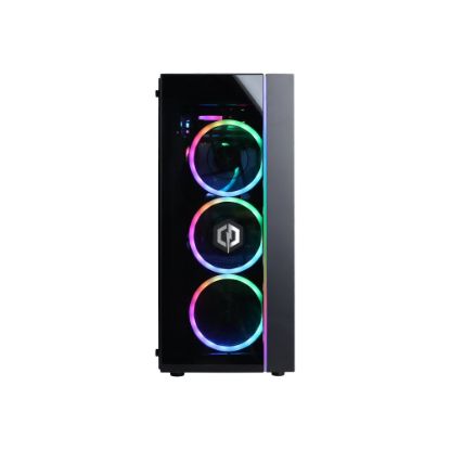 Picture of CyberPowerPC Gamer Xtreme Liquid Cool GLC2520V2 - Mid tower - Core i7 10700K / up to 5.1 GHz - RAM 16 GB - SSD 500 GB - NVMe, HDD 1 TB - GF GTX 1650 - Gigabit Ethernet - 802.11a/b/g/n/ac - Win 10 Home 64-bit - monitor: none - black