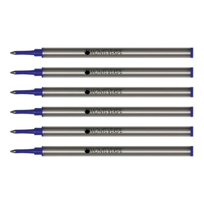 Picture of Monteverde Rollerball Refills For Waterman Rollerball Pens, Fine Point, 0.5 mm, Blue, Pack Of 6 Refills