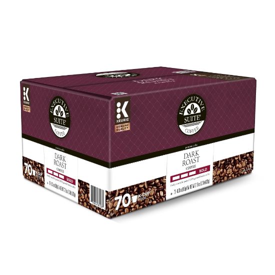 Picture of Executive Suite Coffee Single-Serve Coffee K-Cup Pods, Dark Roast, Carton Of 70