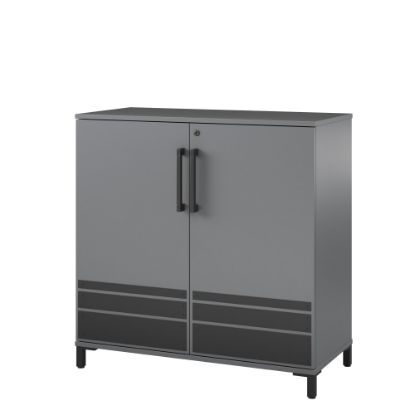 Picture of Ameriwood Home Systembuild Evolution Shelby 36inW Garage Base Cabinet, Graphite