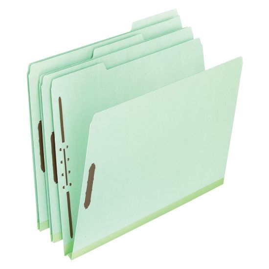 Picture of Pendaflex Pressboard File Folders, 2in Expansion, Legal Size, Green, Box Of 25