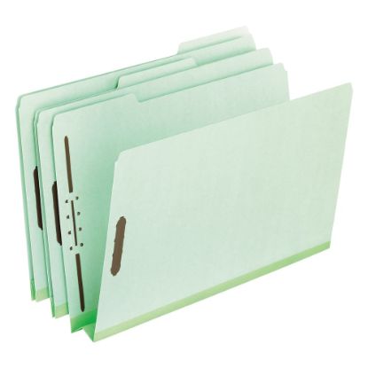 Picture of Pendaflex Pressboard Expanding Folders, 2in Expansion, 8 1/2in x 11in, Letter Size, 30% Recycled, Green, Box Of 25 Folders