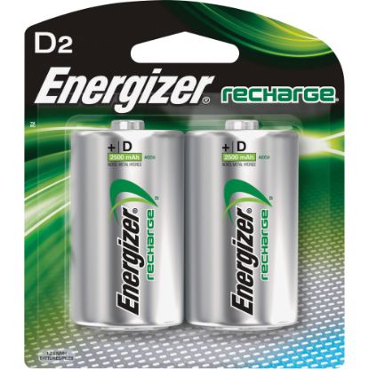 Picture of Energizer Recharge Universal Rechargeable D Battery 2-Packs - For Multipurpose - Battery Rechargeable - D - 2500 mAh - 24 / Carton