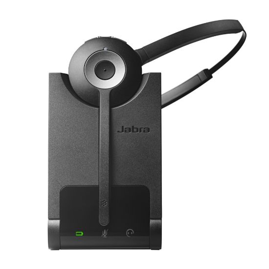 Picture of Jabra Pro 920 Mono Headset - Mono - Wireless - DECT - 393.7 ft - Over-the-head, Behind-the-neck - Monaural - Supra-aural - Noise Cancelling, Noise Reduction Microphone