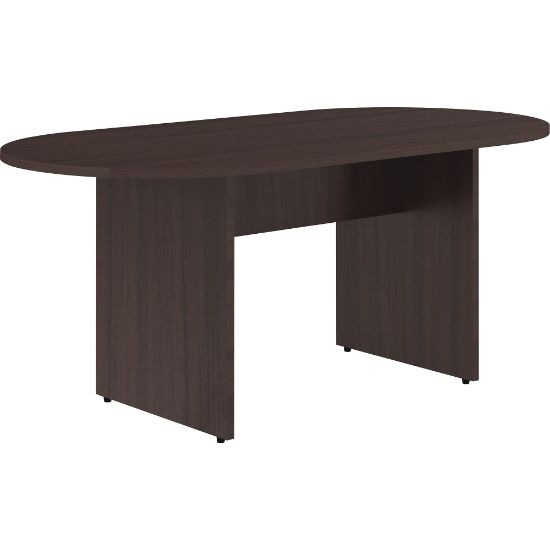 Picture of Lorell Essentials Oval Conference Table, 29-1/2inH x 72inW x 36inD, Espresso