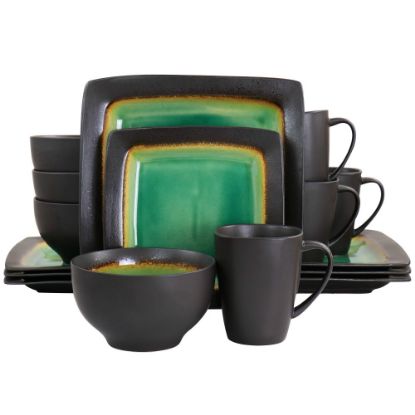 Picture of Gibson Ocean Paradise 16-Piece Dinnerware Set, Jade