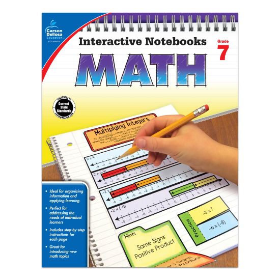 Picture of Carson-Dellosa Interactive Notebook For Math, Grade 7