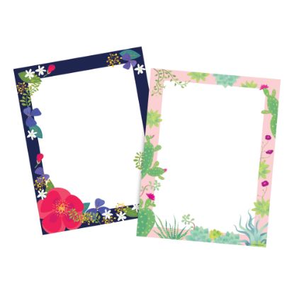 Picture of Barker Creek 2-Design Computer Paper, Letter Paper Size, Petals & Prickles, 100 Sheets