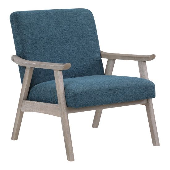 Picture of Office Star Weldon Armchair, Azure/Brushed Gray