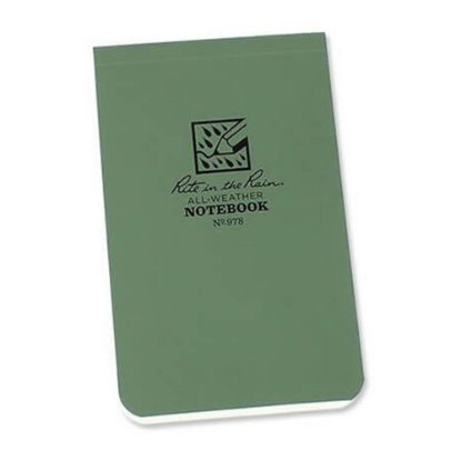 Picture of Rite In The Rain Top-Bound Memo Books, 3-1/4in x 5-1/2in, Green, Pack Of 12 Books