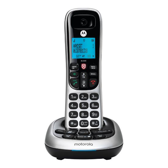 Picture of Motorola CD4011 Cordless Telephone With Digital Answering System, Silver