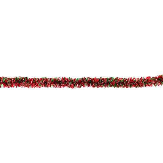 Picture of Amscan Christmas Giant Tinsel Garland, 2inH x 108inW, Red/Green