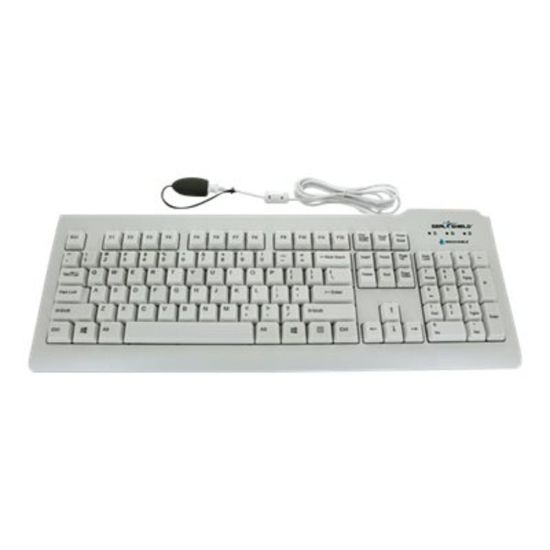 Picture of Seal Shield Silver Seal Glow Waterproof - Keyboard - backlit - USB - QWERTY - US - white