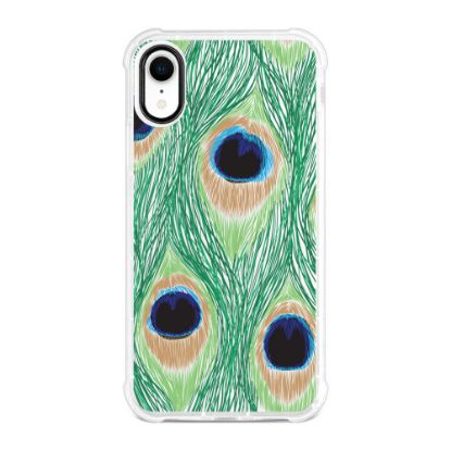 Picture of OTM Essentials Tough Edge Case For iPhone XR, Peacock Feathers, OP-YP-Z128A