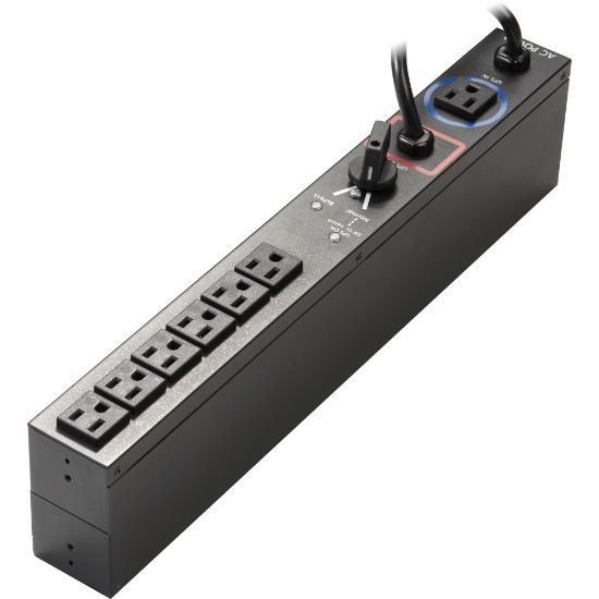 Picture of Eaton HotSwap MBP 20 2U - Power distribution unit (rack-mountable) - AC 120 V - 1.92 kW - input: NEMA 5-20 - output connectors: 6 (NEMA 5-15) - 1U