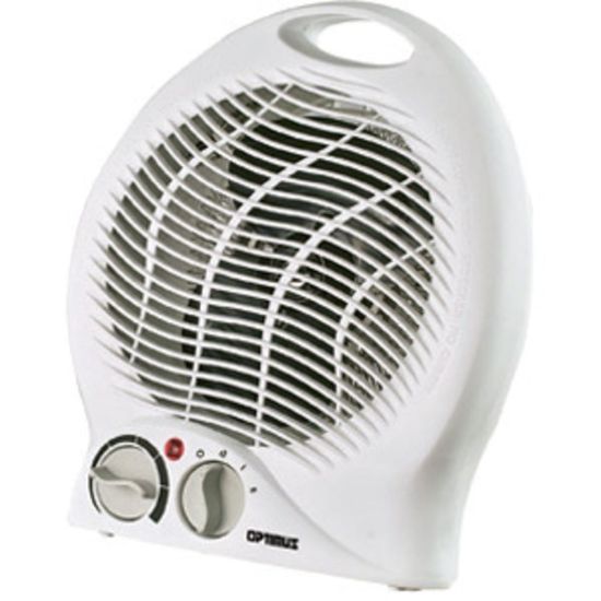 Picture of Optimus Portable 1,500-Watt Fan Heater With Thermostat, White