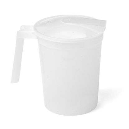 Picture of Medline Non-Insulated Plastic Pitchers, 32 Oz, Clear, Pack Of 100