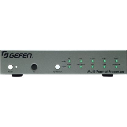 Picture of Gefen Multi-Format Processor (EXT-MFP) - Functions: Video Processing, Video Scaling - 1920 x 1080 - VGA - DVI - DisplayPort - USB - Audio Line In - Audio Line Out - 1 Pack - PC, Mac - Rack-mountable