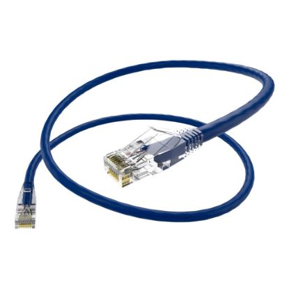 Picture of Unirise UNC Group Clearfit - Patch cable - RJ-45 (M) to RJ-45 (M) - 7 ft - UTP - CAT 6 - snagless, stranded - blue