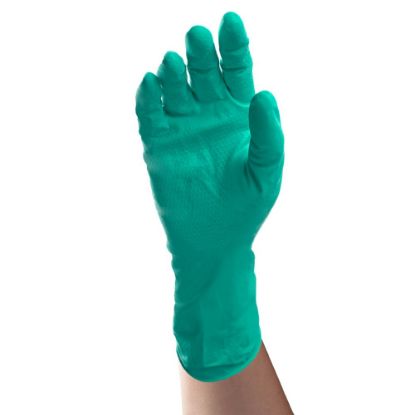 Picture of Tronex Premium-Gauge Unlined Nitrile Gloves, Small, Green, Pack Of 24 Gloves