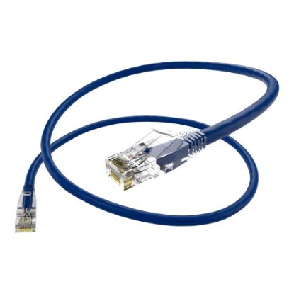 Picture of Unirise UNC Group Clearfit - Patch cable - RJ-45 (M) to RJ-45 (M) - 15 ft - CAT 6 - snagless - blue