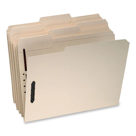 Picture of Oxford Top-Tab File Folders With Fasteners, Legal Size, 2 Fasteners, Manila, Box Of 50