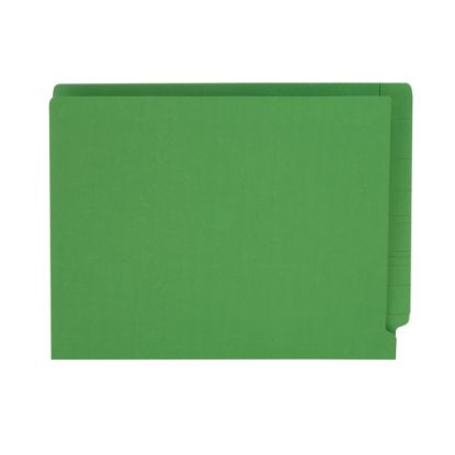 Picture of Pendaflex Color Straight-Cut End-Tab Folders, 8 1/2in x 11in, Letter Size, Green, Pack Of 100