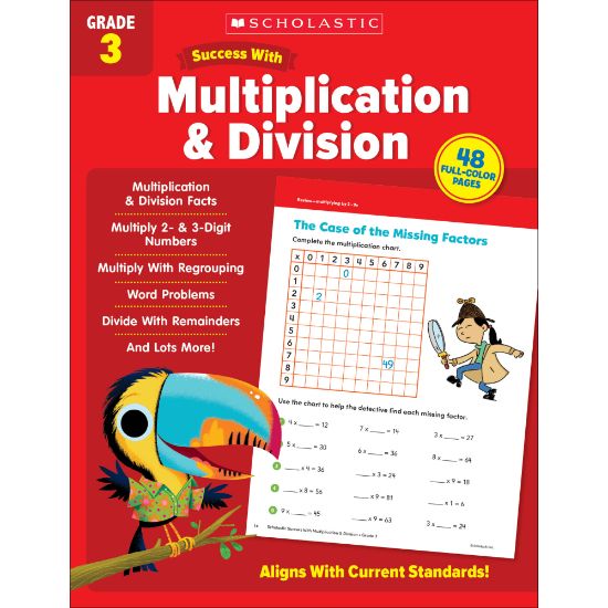 Picture of Scholastic Success With Multiplication & Division Workbook, Grade 3