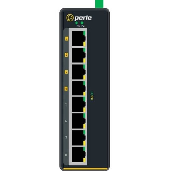 Picture of Perle IDS-108FPP-XT - Industrial Ethernet Switch with Power Over Ethernet - 8 Ports - 10/100Base-TX - 2 Layer Supported - Rail-mountable, Panel-mountable, Wall Mountable - 5 Year Limited Warranty