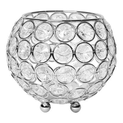 Picture of Elegant Designs Elipse Crystal Bowl, 4-1/4in x 4-3/4in, Chrome