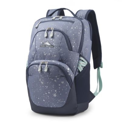 Picture of High Sierra Swoop Backpack With 17in Laptop Pocket, Metallic Splatter