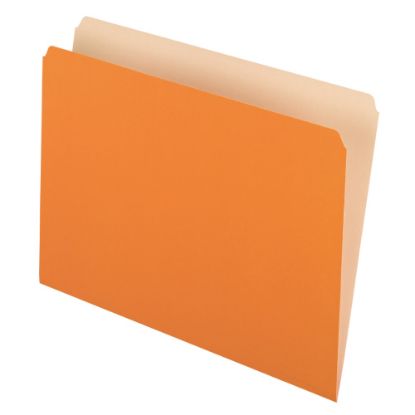 Picture of Pendaflex Straight-Cut Color File Folders, Letter Size, Orange, Box Of 100