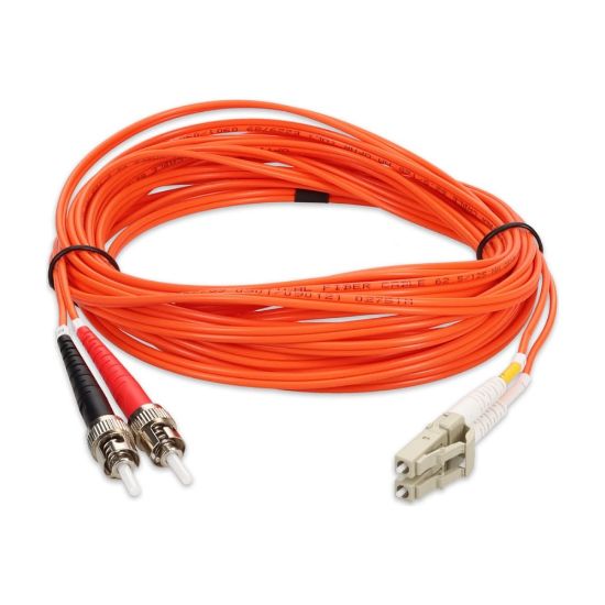 Picture of AddOn 4m LC to ST OM1 Orange Patch Cable - Patch cable - LC/UPC multi-mode (M) to ST/UPC multi-mode (M) - 4 m - fiber optic - duplex - 62.5 / 125 micron - OM1 - halogen-free - orange