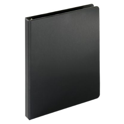 Picture of Just Basics Economy Nonview 3-Ring Binder, 1/2in Round Rings, Black