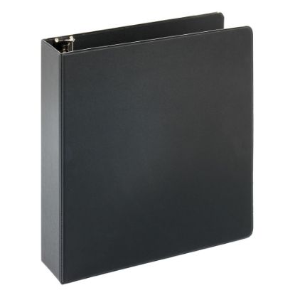 Picture of Just Basics Economy Nonview 3-Ring Binder, 2in Round Rings, Black