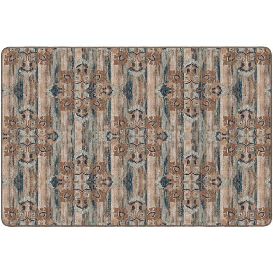 Picture of Flagship Carpets Franklin Rectangular Rug, 72in x 108in, Blue