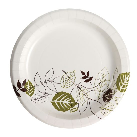 Picture of Dixie Paper Plates, 8-1/2in, Pathways Design, Pack Of 125 Plates