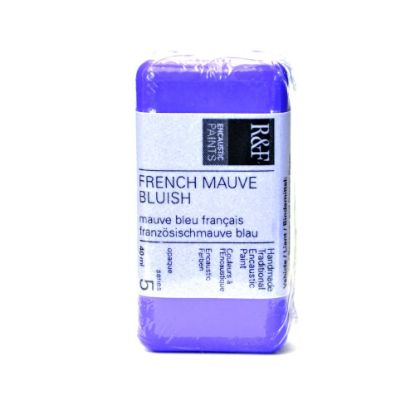 Picture of R & F Handmade Paints Encaustic Paint Cake, 40 mL, French Mauve Bluish