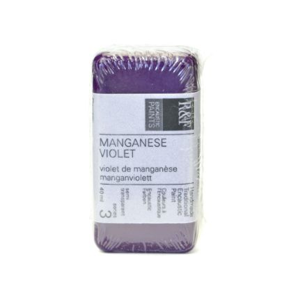 Picture of R & F Handmade Paints Encaustic Paint Cake, 40 mL, Manganese Violet