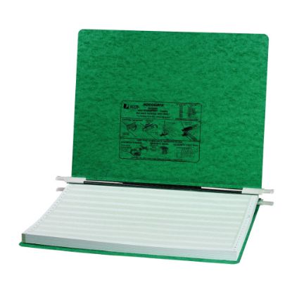 Picture of Wilson Jones Presstex Data Binder With Storage Hooks, 60% Recycled, Dark Green