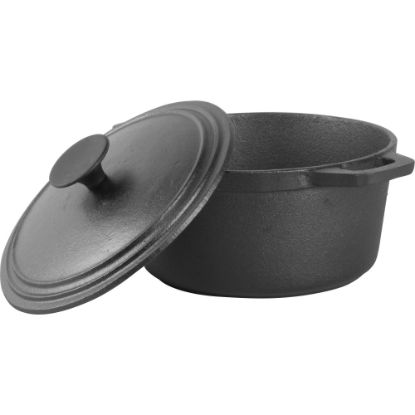 Picture of Commercial Chef Cast Iron Dutch Oven, 3.4-Quart, Black