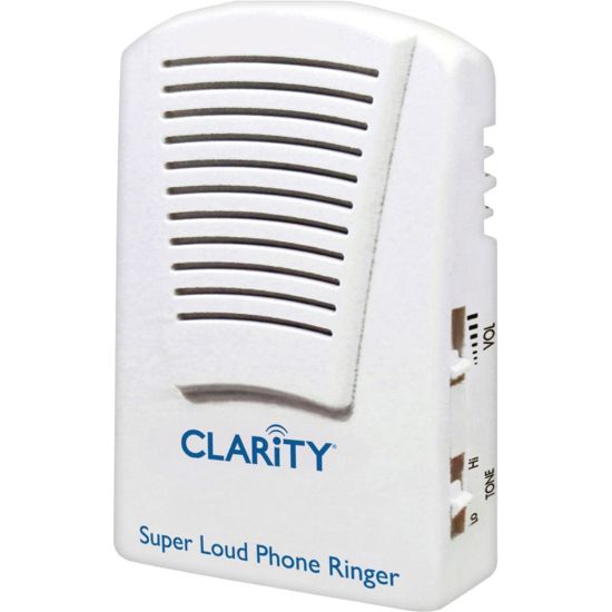 Picture of Clarity SR100 Super Loud Phone Ringer - Phone Line (RJ-11) - White