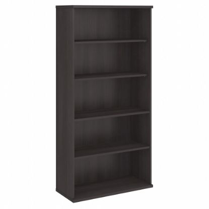 Picture of Bush Business Furniture Hybrid 73inH 5-Shelf Bookcase, Storm Gray, Standard Delivery