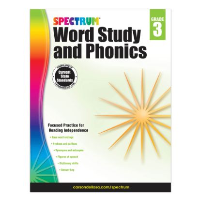 Picture of Carson-Dellosa Spectrum Word Study And Phonics Workbook, Grade 3