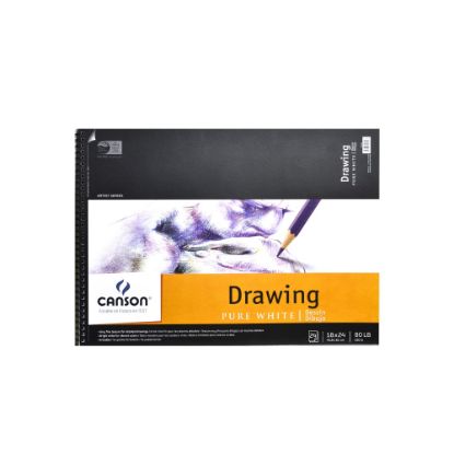 Picture of Canson Pure White Drawing Pad, 18in x 24in, 24 Sheets